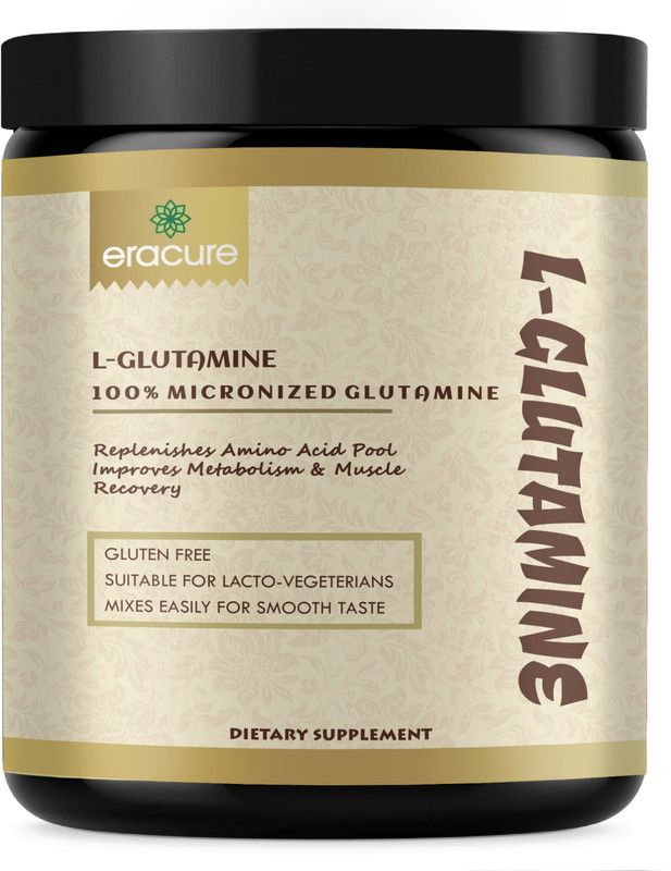 EraCure Nutrition Pure 100% L-Glutamine - Glutamine (S101) Premium Glutamine  (500 g, Unflavored)