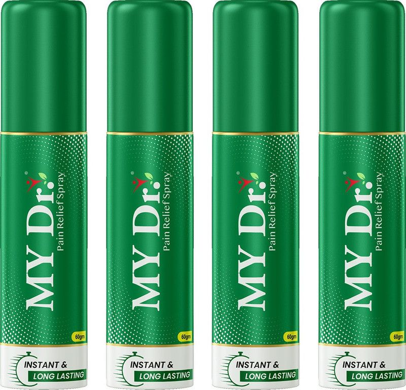 MY Dr. Pain Relief Spray (70 ml + 15 ml EXTRA) - Pack of 4 - Instant & Long-Lasting Body Pain Relief Spray Spray  (4 x 85 ml)