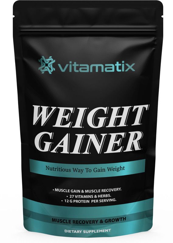 Vitamatix Super Gainer XXL Weight Gainers/Mass Gainers Advanced (OL248) Weight Gainers/Mass Gainers  (1000 g, Vanilla Ice Cream)