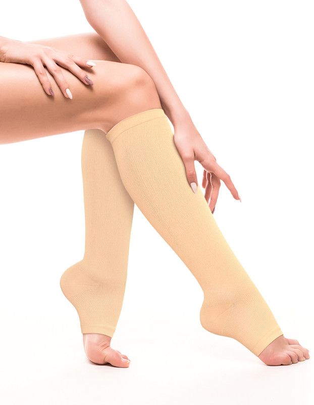 Expertomind Compression Stockings for Varicose Veins| Stockings for Pain Relief & Support  (Beige)