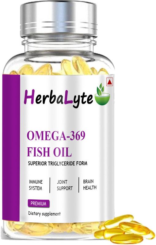 HERBALYTE Ultra Fish Oil (Triple Strength) With 1000Mg Omega 369  (30 No)