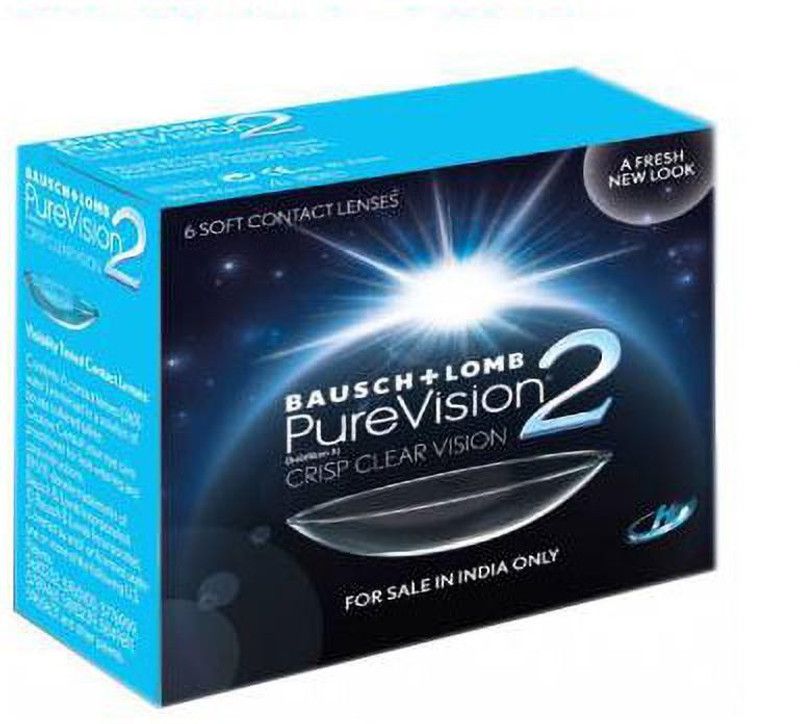BAUSCH & LOMB Monthly Disposable  (-1.75, Contact Lenses, Pack of 6)