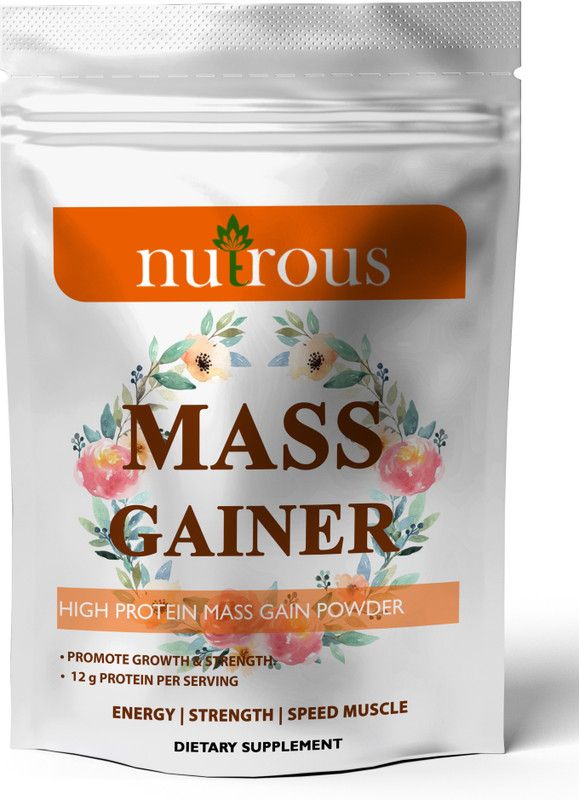 Nutrous Super Gainer XXL Weight Gainers/Mass Gainers Pro (OL102) Weight Gainers/Mass Gainers  (400 g, Belgian Chocolate)