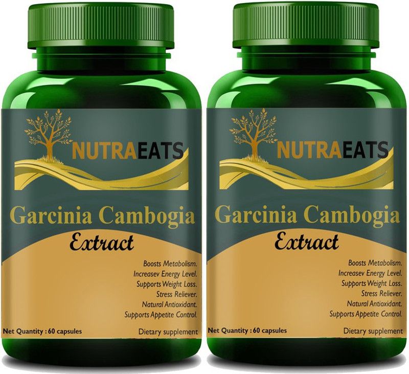 NutraEats Garcinia Cambogia Capsules for Weight Management in Men & Women(Pack Of 2)  (2 x 60 No)