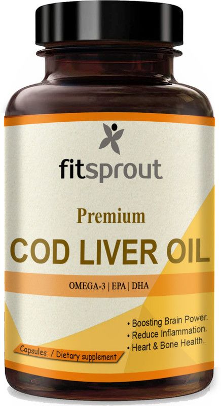 Fitsprout Cod Liver Oil Softgel Capsules (H97)  (60 Capsules)