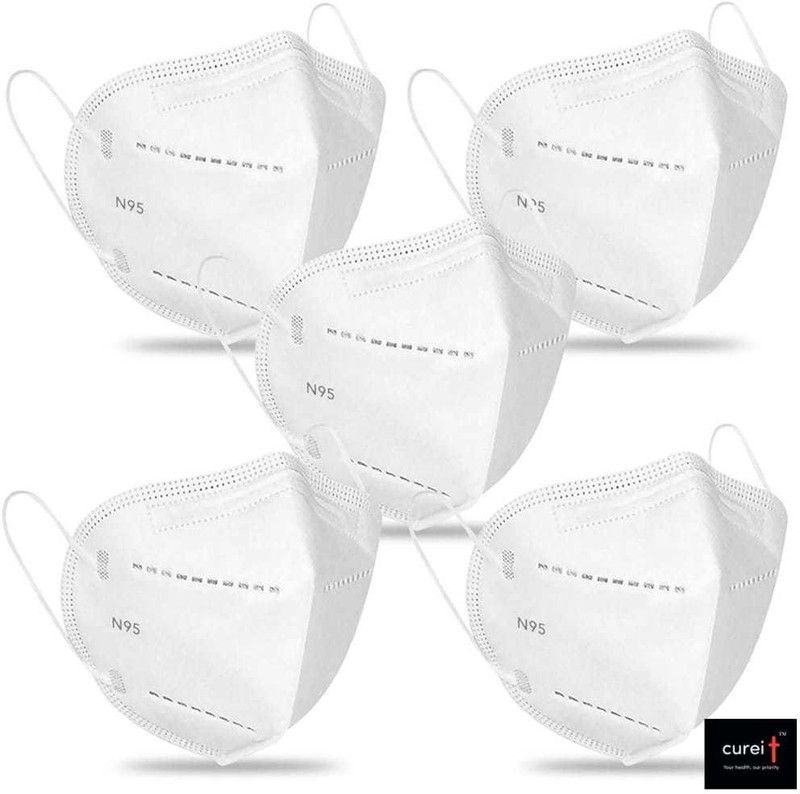 Cureit N95 anti viral masks (white) (pack of 20)  (Free Size, Pack of 20)