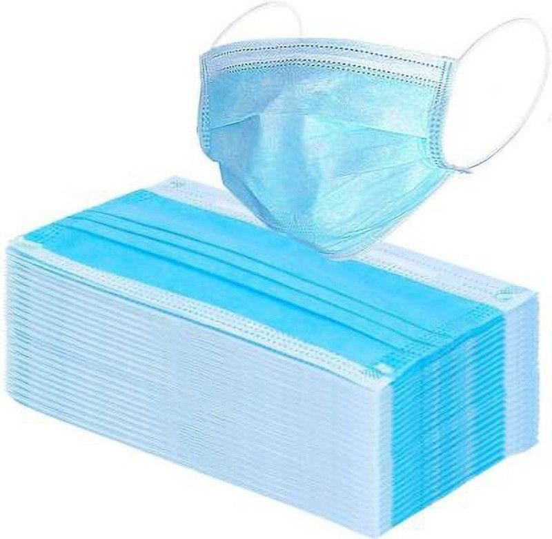 Alcove Home_10 Surgical Mask With Melt Blown Fabric Layer  (Blue, Free Size, Pack of 350, 3 Ply)