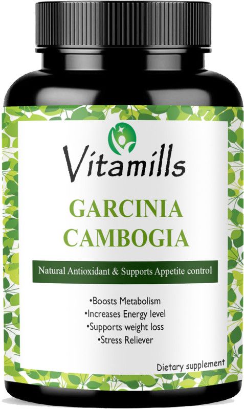 Vitamills 100% Natural & Garcinia Cambogia Extract 70% (HCA) For Fat Burn  (30 Capsules)