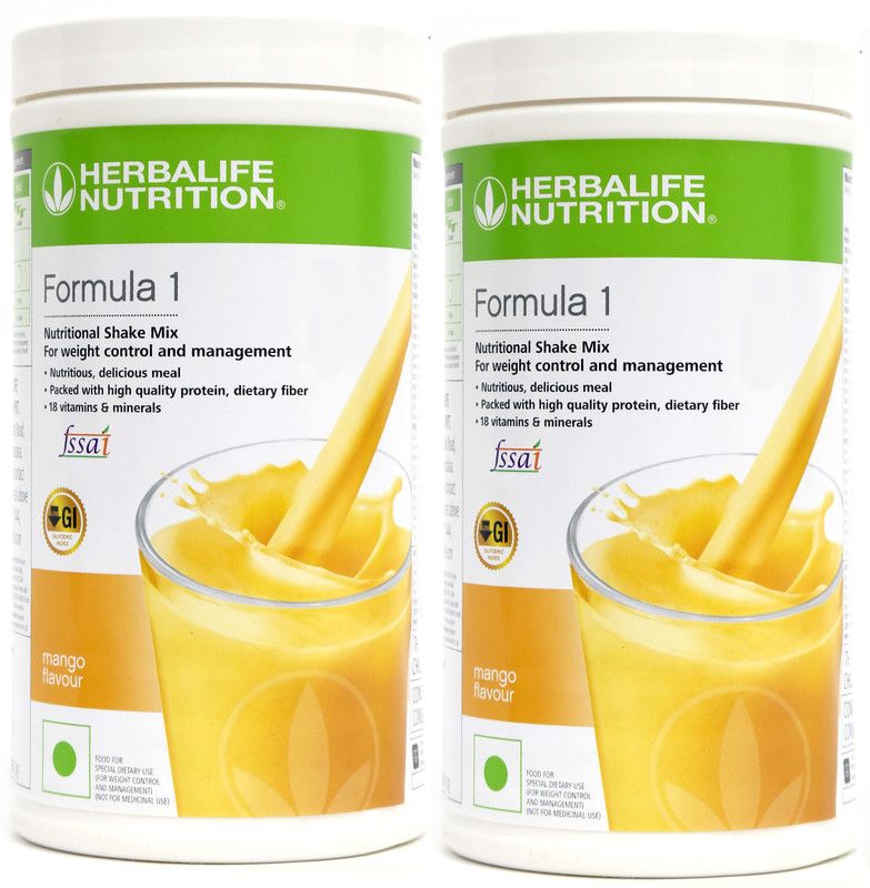 HERBALIFE Formula 1 Nutritional Shake Mix - Mango Flavor Combo Pack of 2 For Weight Loss Nutrition Drink  (2x0.5 kg, Mango Flavored)
