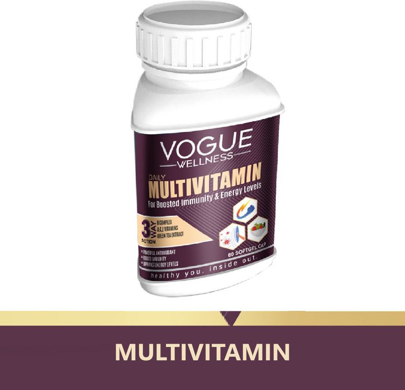 Vogue Multivitamin Capsules for Immunity Energy Endurance and Muscle health capsules  (60 Capsules)