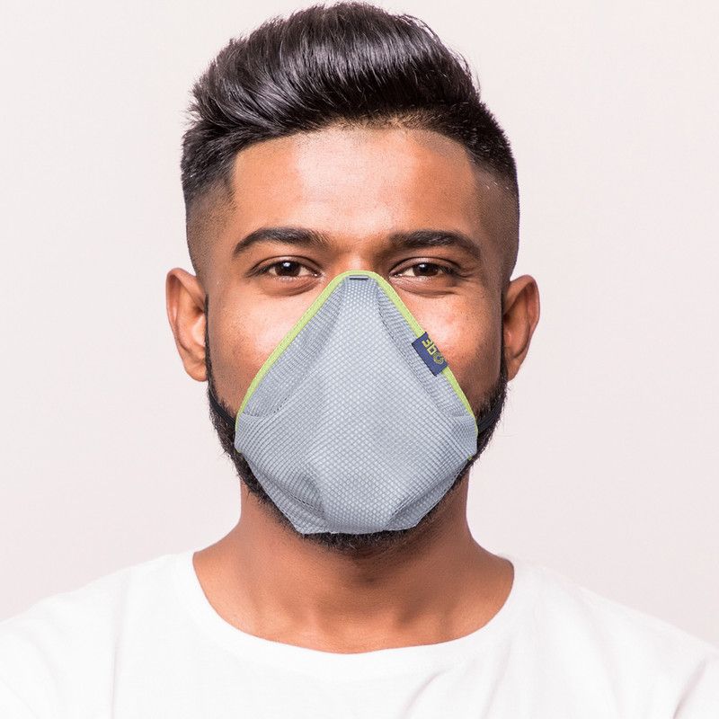 3BO 3C1007_M 3C1007_M Cloth Mask With Melt Blown Fabric Layer  (Grey, M, Pack of 3)