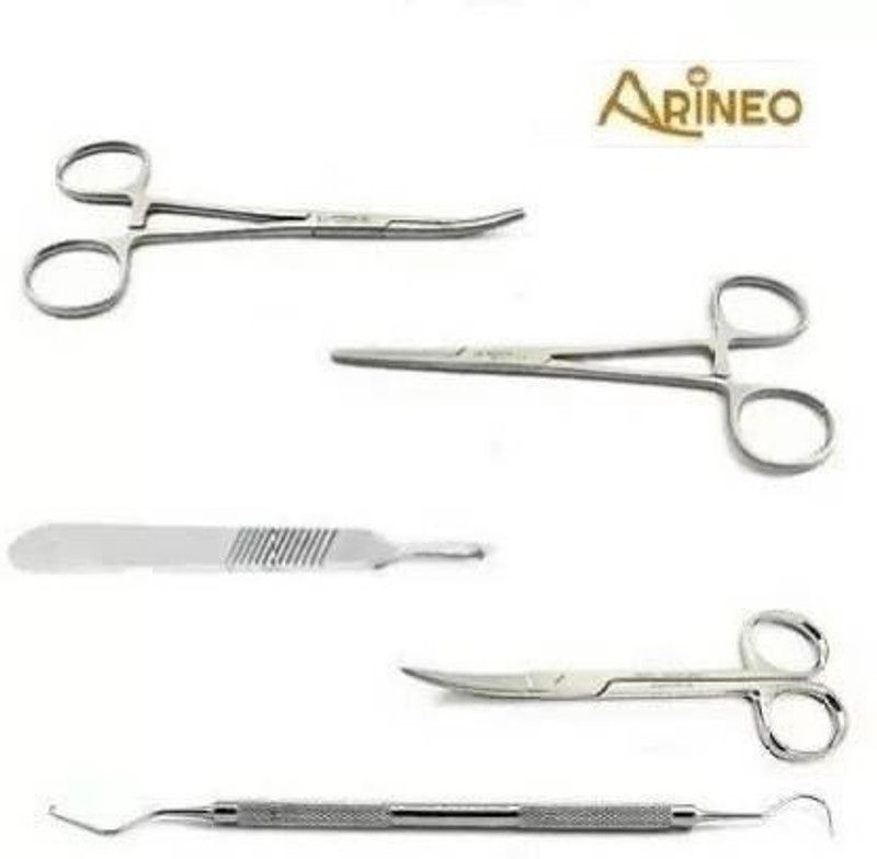 ARINEO . SURGICAL INSTRUMENT SET Utility Forceps 5PC Utility Forceps