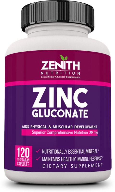 Zenith Nutrition Zinc Gluconate 30mg – 120 Nos  (120 No)