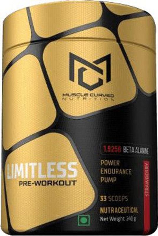muscle curved LIMITLESS PRE-WORKOUT Energy Bars  (210 g, FRUIT PUNCH)