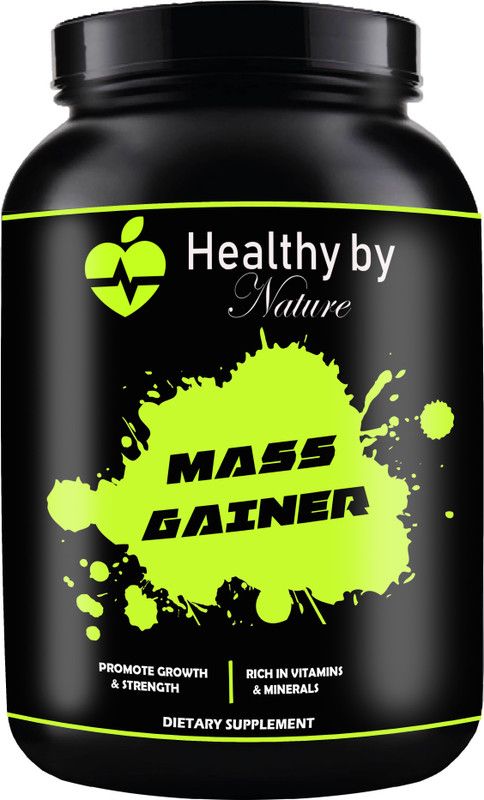 Healthy By Nature Nutrition Super Gainer XXL Weight Gainers/Mass Gainers (S147) Pro Weight Gainers/Mass Gainers  (1000 g, Strawberry)