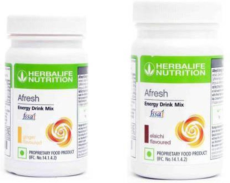 HERBALIFE Afresh Energy Drink Mix Ginger And Elaichi Nutrition Drink  (2x50 g, Ginger, Elaichi Flavored)