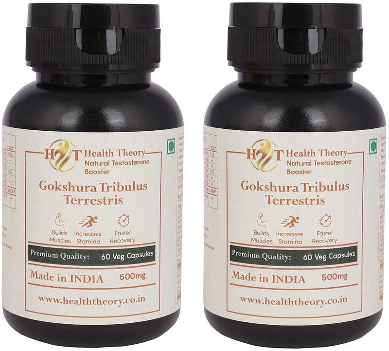 Health Theory Pack of 2 Gokshura Capsules For Men's Wellness (500mg)  (2 x 60 Capsules)
