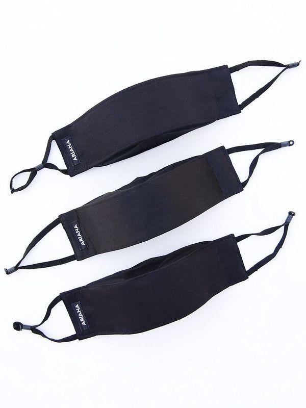 Ariana 3D MASK MEDIUM_PK 3 3D MASK MEDIUM_PK 3- BK Cloth Mask  (M, Pack of 3)
