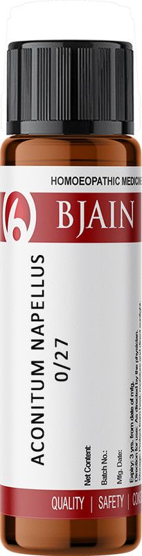 Bjain Aconitum Napellus 0/27 LM Globules  (6 g)