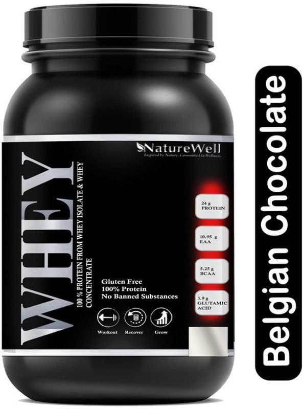 Naturewell Organics Gold Standard 100% Protein Powder Whey Protein Concentrate Advanced(AS2641) Whey Protein  (3000 g, Belgian Chocolate)