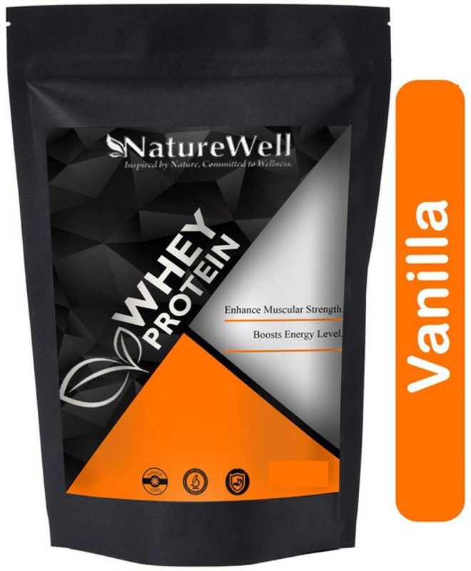Naturewell Protein Plus Body Building Gym Supplement Whey Protein Powder Premium(AS1292) Whey Protein  (250 g, Vanilla)