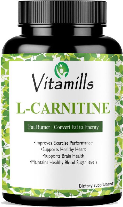 Vitamills L Carnitine L Tartrate - Fat Burner, Boost Energy  (30 Capsules)