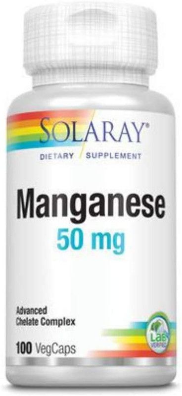 Solaray Manganese Supplement, 50 mg, 100 Count  (100 Capsules)