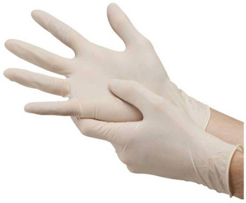 ZEDOFF best deluxe care Examination Gloves (Pack of 100) free size Latex Examination Gloves  (Pack of 100)