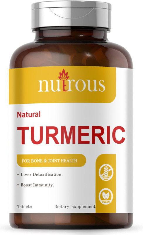 Nutrous TURMERIC Tablets, CURCUMIN, CURCUMIN Tablets (D177)  (90 Tablets)