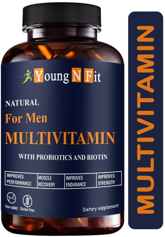 Young N Fit Nutrition Multivitamin For Men, Multivitamin Women, Multivitamin Kids Natural (YNF18)  (30 Capsules)