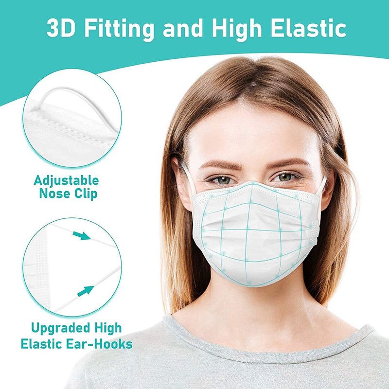 DM SPECIALLY FOR SPECIALIST White Surgical Mask Surgical Mask  (Free Size, Pack of 100, 3 Ply)