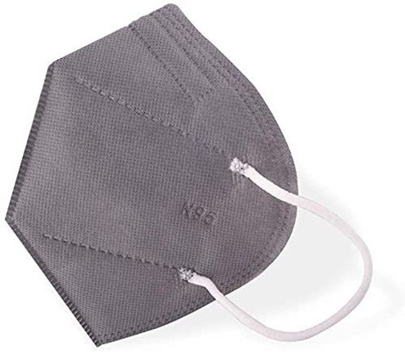 ls N95 5 Layer Reusable & Washable Anti-Pollution , Anti- Viral Face mask (BFE >= 99%) CE , ISO , BIS , DRDO , SITRA Certified Face Mask Respirator for Men , Women , Kids Reusable, Washable  (Grey, Free Size, Pack of 10)