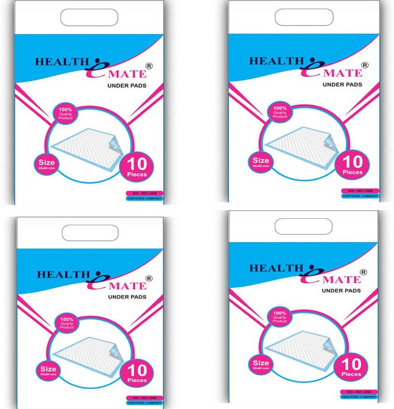 HealthEmate Underpad Disposable Absorbent Sheet Adult Diapers - L  (40 Pieces)
