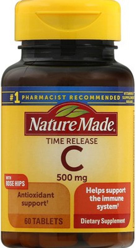 Nature Made Vitamin C Timed Release with Rosehips  (60 Tablets)