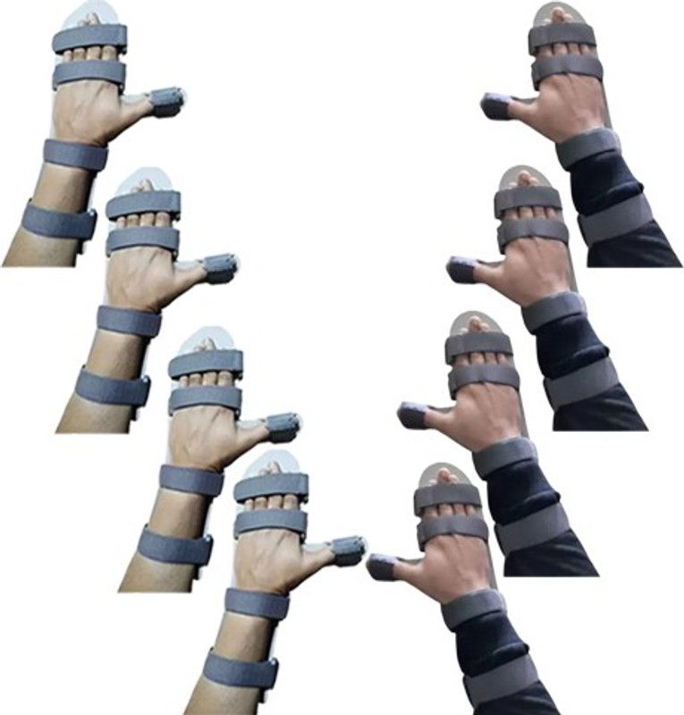 Helrdx Orthosis Full Cock Up Splint With Thumb For Right And Left Hand (Pack of 4R +4L) Hand Support