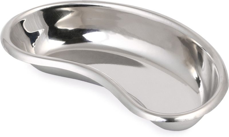 CRYSTALLINE ENERGY Stainless Steel Kidney Tray 8 inch 200 mmReusable for Hospital, Clinic Pac of 1 Reusable Medical Tray