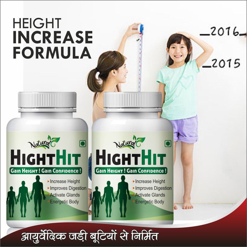 Relifo Height hit Supplement for helps to increase your height Ayurvedic  (2 x 60 No)