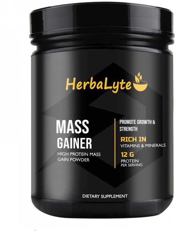 Herbalyte Nutrition Super Gainer XXL Weight Gainers/Mass Gainers (S404) Premium Weight Gainers/Mass Gainers  (600 g, Chocolate)