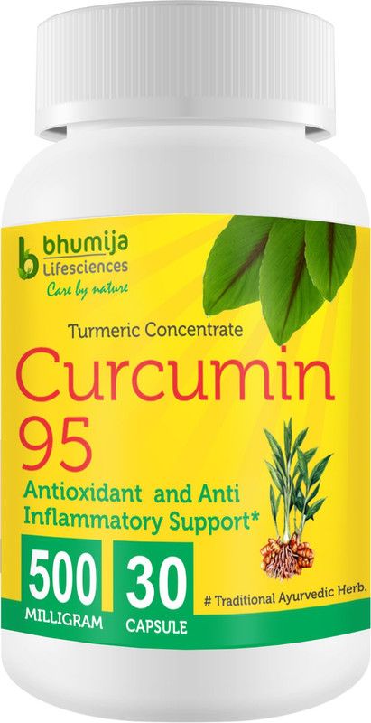 Bhumija Lifesciences Turmeric Curcumin with Piper Nigram (Curcuma Longa) 30's Capsules -  (1 No)