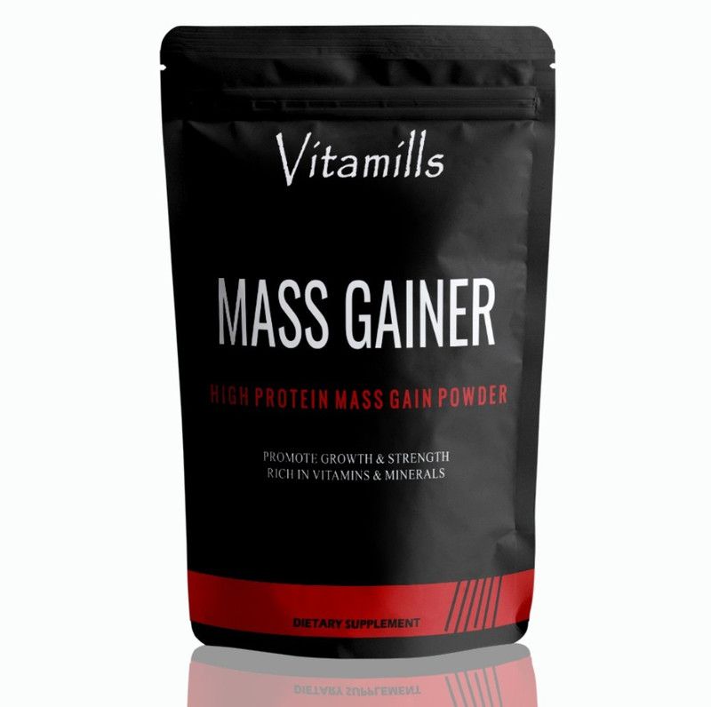 Vitamills Nutrition Super Gainer XXL Weight Gainers/Mass Gainers (S594) Premium Weight Gainers/Mass Gainers  (1500 g, Vanilla Ice Cream)