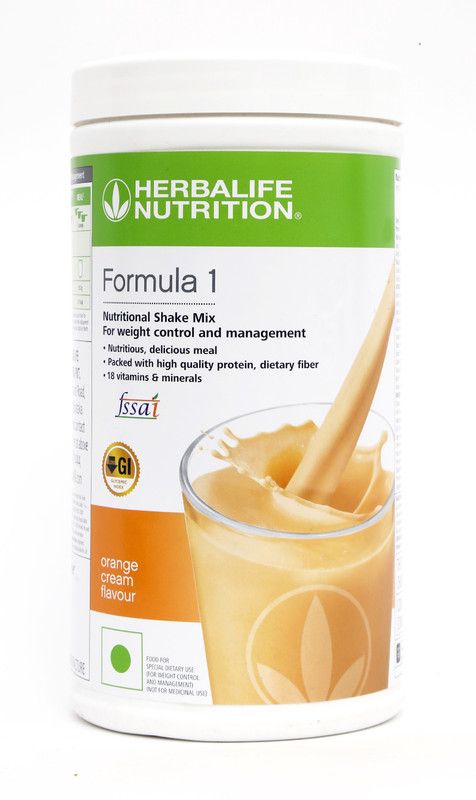 HERBALIFE Formula 1 Shake - Orange Cream Flavor For Weight Management Protein Blends  (500 g, Orange Cream)