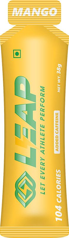 Leap Endurance Gels for Running, Energy gel for cycling, 38g each Sachet Energy Drink  (6x1 Sachets, Mango Flavored)