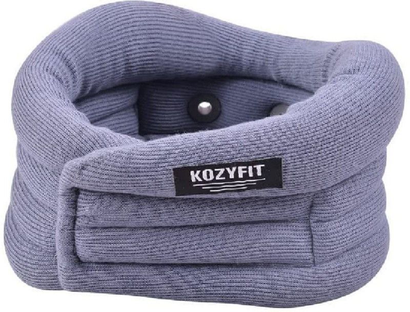 KOZYFIT SOFT CERVICAL COLLAR FOR NECK PAIN | NECK SUPPORT FOR SPONDYLITIS NECK -L Neck Support  (Grey)