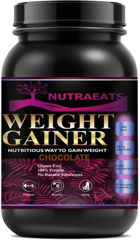 NutraEats Nutrition Mass Weight Gainers/Mass Gainers (Chocolate) MW648 Weight Gainers/Mass Gainers  (1000 g, Chocolate)