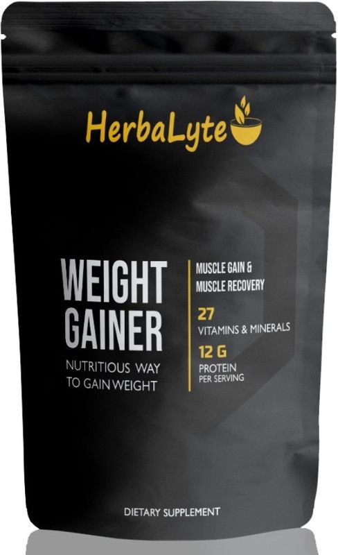 Herbalyte Nutrition Super Gainer XXL Weight Gainers/Mass Gainers (S662) Premium Weight Gainers/Mass Gainers  (5000 g, Mango)