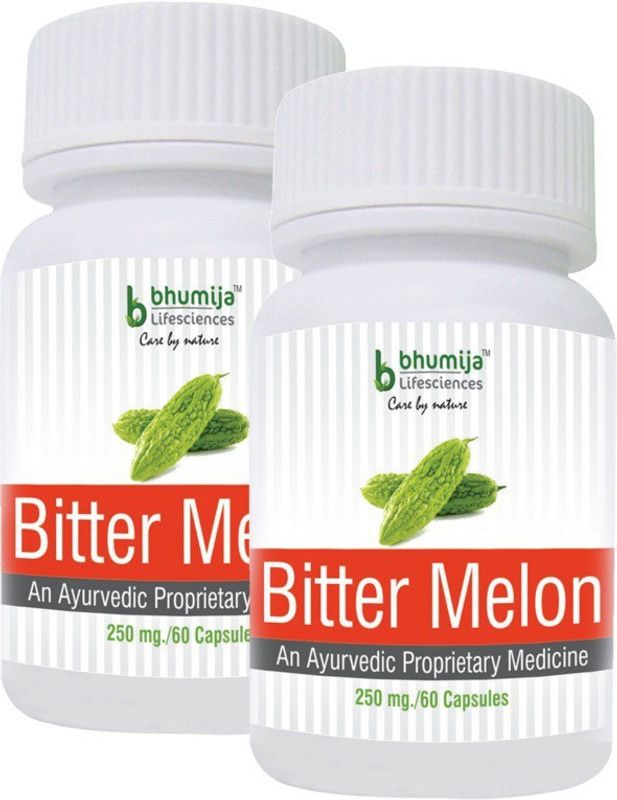 Bhumija Lifesciences Bitter Melon Capsules 60's - (Pack of Two)  (2 x 60 No)
