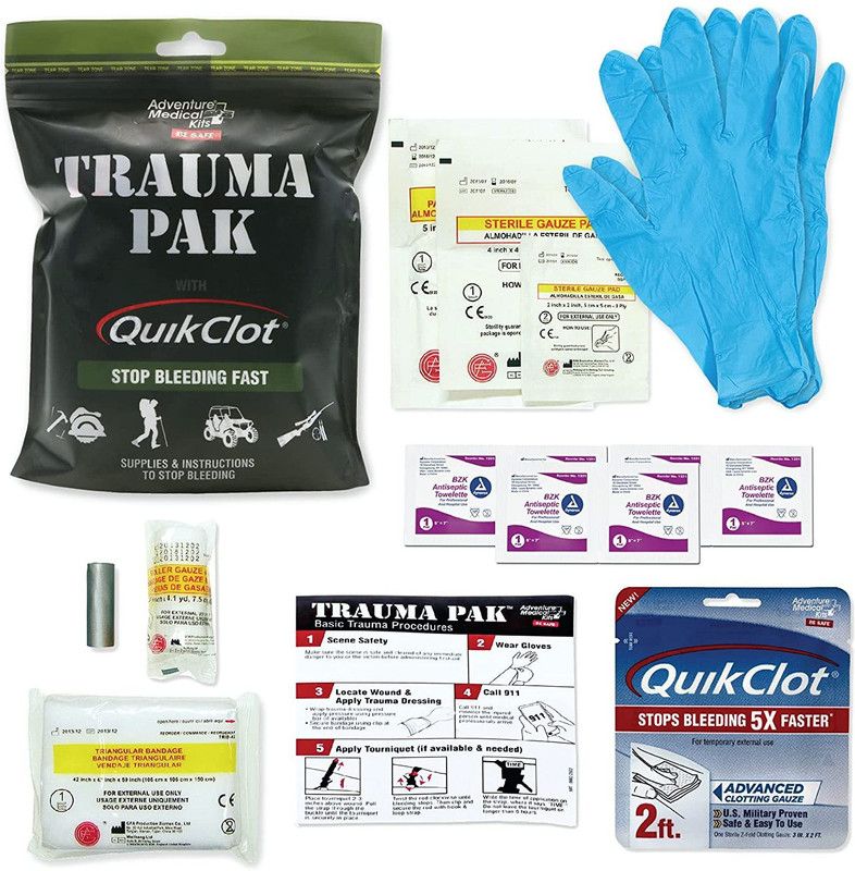 ADVENTURE Medical Trauma Pak w/QuikClot® First Aid Kit  (Sports and Fitness)