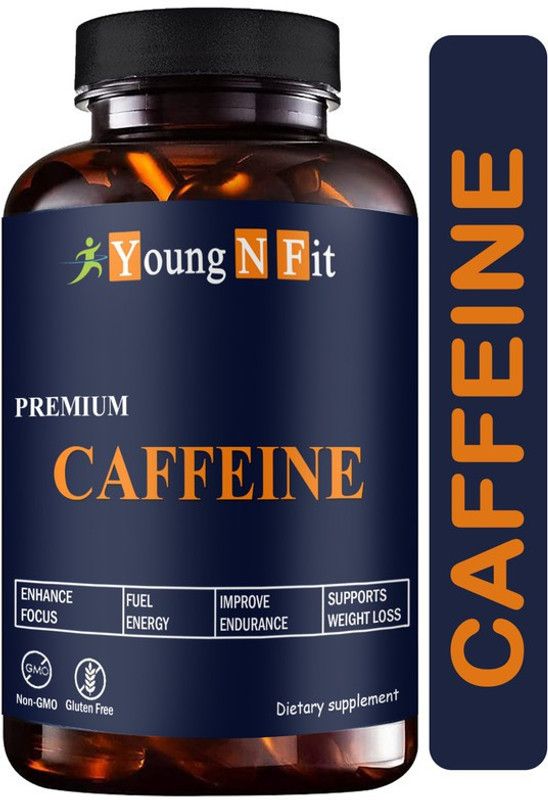 Young N Fit Caffeine 200mg Supports Focus, Energy, Endurance Pro (YNF7)  (30 Capsules)