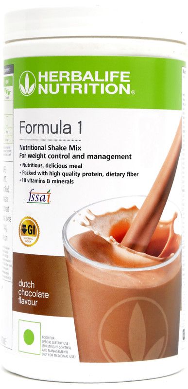 HERBALIFE NUTRITIONAL SHAKE MIX WEIGHT LOSS OF FORMULA 1 CHOCOLATE Plant-Based Protein  (500 g, CHOCOLATE FLAVOR)