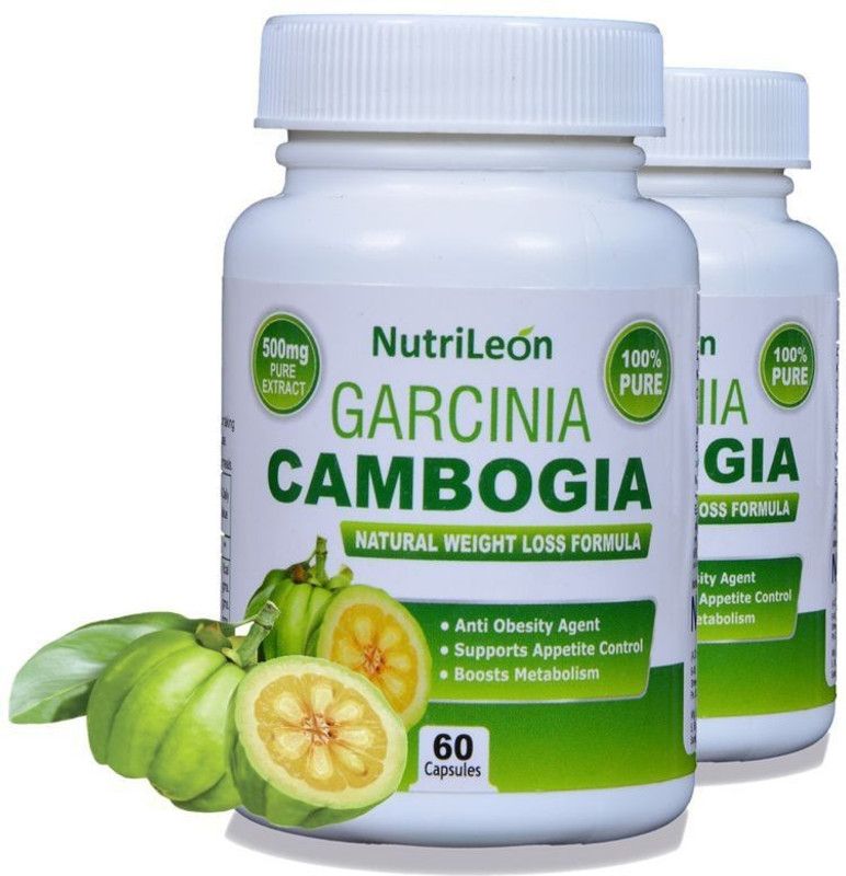 NutriLeon Garcinia Cambogia pure extract 500 mg 60 capsules (Pack of 2)  (2 x 30 No)